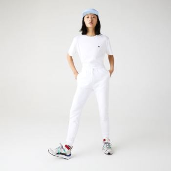 Lacoste SPORT Tennis Fleece Trackpants Dámské - Trekingové Kalhoty Bílé | CZ-AY2Alr